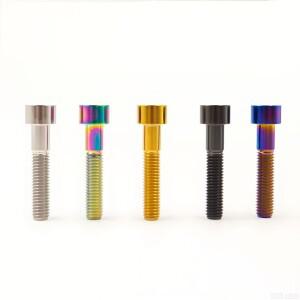 티타늄 볼트 M5 x 10 12 16 18 20 23 25 30 35 40 45 50 55 60mm 자전거 MTB/로드 시트포스트 헤드셋 브레