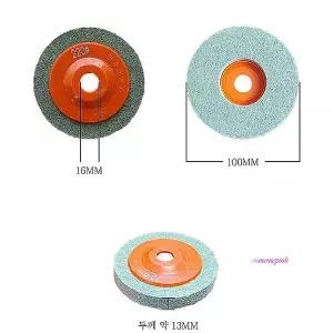 대리석연마 샌딩 인조 패드 알루미늄 화강암 휠 광택 휠공구 앵글 그라인더날 사포 벗기기 녹제거 페인트op