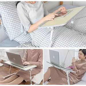 좌식책상 공부 높은 뱅이 접이식 낮은 컴퓨터 앉은 조절 각도 높이 노트북 베드 트레이 침대 테이블 폴딩op