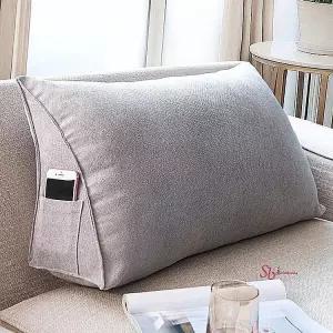 등받이쿠션 커버 등쿠션 허리 받침대 삼각 침대 의자 쇼파 세모 소파 빈백wxy834