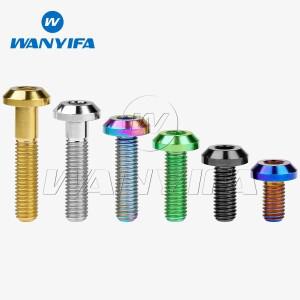 Wanyifa 티타늄 티 볼트 M8x15 20 25 30 35 40mm 알렌 키 헤드 나사 자전거 바이크 오토바이 브레이크
