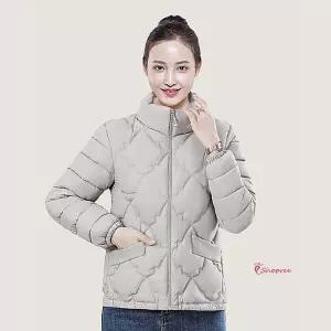 패딩점퍼 데일리 회사 여자 코튼충전재 사무실 간절기 여성 잠바 가을 누빔 하프 중기장 초겨울 올겨울kmg8