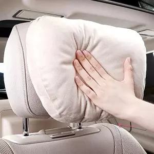 차량용목쿠션 gv70 카니발 제네시스 목베개 스웨이드 자동차 운전석 목받침 차목쿠션 헤드jkl049