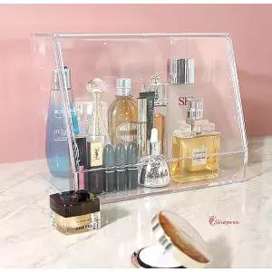 화장품정리함 수납함 정리대 트레이 보관함 화장대 진열대 립스틱 피규어 아크릴 매니큐어 선반 진열장hij5