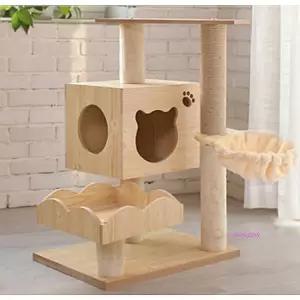 캣타워 스크래쳐 소형 원목 고양이 펫용품 중형용품 낮은 켓타워 원룸 미니 선반hij106
