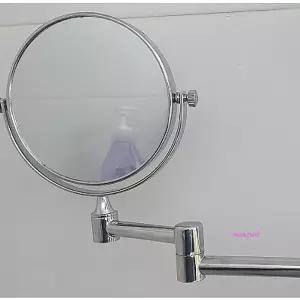 욕실거울 회전 확대거울 면도 슬라이드바전용 면도경 샤워실 세면대 목욕탕 원형 선반 욕실용rma388