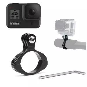 [셀러에이드]고프로 히어로 8 호환 액션캠 자전거 핸들 블랙박스 고정 마운트