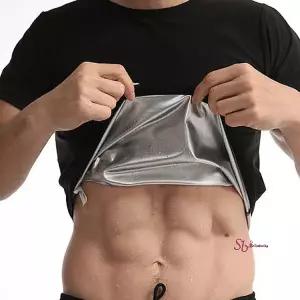 남자땀복 런닝복 상의 빅사이즈 남성 짐웨어 반팔 헬스 체육복 블랙 검정 이너 땀나는옷 복싱땀복uvw235