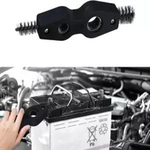 HQRNYP 4 in 1 자동차 배터리 클리닝 브러시 단자 강철 와이어가 있는 방청 클리너 액세서리 차량 기계