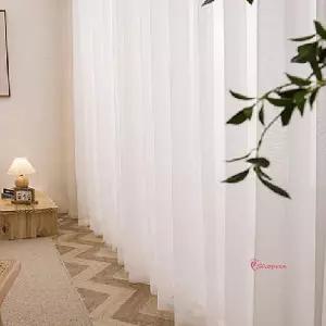 주름커튼 나비 거실 커텐 흰색 화이트 도톰 쉬폰 카페stu241