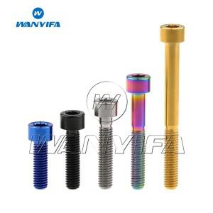 Wanyifa 티타늄 볼트 M5 x 10 12 16 18 20 23 25 30 35 40 45 50 55 60mm 자전거 MTB/도로 시트 포스트 헤
