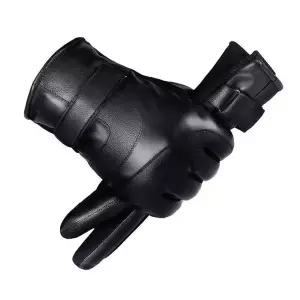 [셀러에이드]PU가죽 방한 오토바이 장갑 스크린 터치 논슬립 장갑