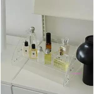 화장품정리대 향수 2종 진열대 정리함 보관함 화장대 아크릴 수납함 선반 꾸미기 진열장 립스틱stu909