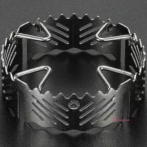 스토브바람막이 스텐 캠핑 냄비 부루스타 버너 원형 레스 부르스타 휴대용abc565