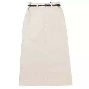 백화점 쉬즈미스 코튼 벨티드 미디스커트 SWWSKO41010