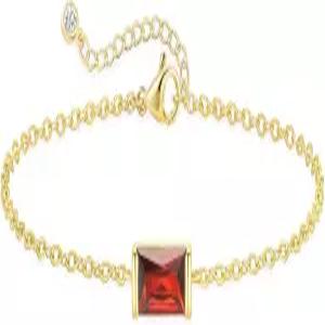 여성용 FUNEIA 탄생석 골드 팔찌 비타란 트렌디한 다인티 14K 도금 스택 가능한 블루 그린 메이 에메랄드