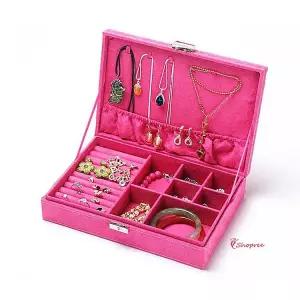 주얼리박스 귀걸이걸이 스웨이드 쥬얼리보관함 목걸이 진열대 정리함 악세사리 케이스 반지거치대 악세서리