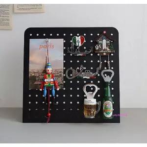 인테리어타공판 스탠드 책상 악세사리 보드 철제 철판 판넬 진열대 유공판 게시판 패널 타공망 메모판 소품