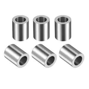 uxcell 슬리브 베어링 5mmx8mmx10mm 크롬 스틸 오일리스 부싱 6개