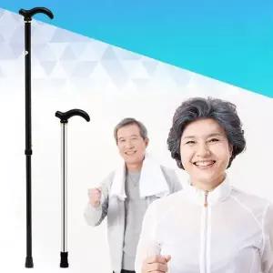 [셀러에이드]초경량 접이식 보조 지팡이(블랙) G