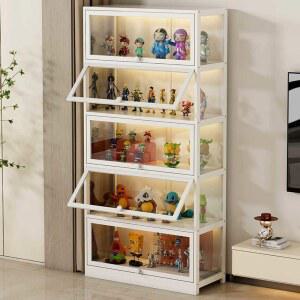 피규어 장식장 아크릴 투명 진열대 라부부 회전 레고전시장