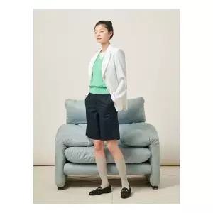 [빈폴레이디스] 리넨 혼방 솔리드 자켓 재킷 화이트 BF5311C061 3127120