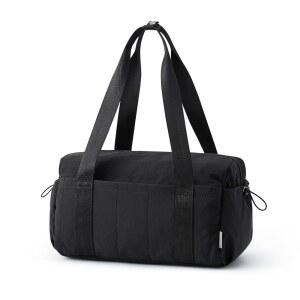 여행 스포츠 운동을 위한 G4Free 여성용 소형 짐 가방 14인치 미니 더플백 여행용 귀여운 더플 블랙