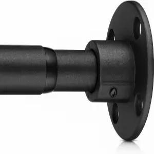 헤비 듀티 샤워 로드 - 욕실용 산업용 커튼 벽 장착 옷장 옷 걸이 야외 파티오 28~48 조절 가능한 폴