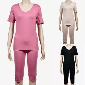 (피엔알)데일리 여성 반팔 상하세트 내의 RgQ8+6RUt