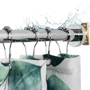 아티웰 헤비 듀티 샤워봉 조절 가능한 샤워 커튼봉 확장 47-84 영구 마운트 창문 커튼 및 옷장용 네버