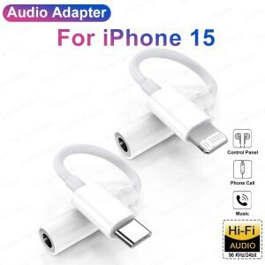 USB C타입 커넥터 apple 호환 iphone 호환 15 Pro Max 13 12 11 XS X 14 Lightning-3.5mm 잭 헤드폰 Aux 케