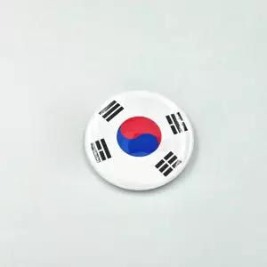패션브로치 태극기 뱃지 핀버튼 58mm 원형 국기 패션소품 옷핀