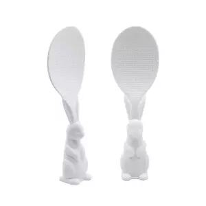 스탠딩 엠보싱 토끼밥주걱(1개) 세울수있는 위생주걱