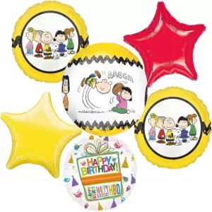 아나그램 피너츠 생일 파티 용품 오브즈 풍선 부케 장식