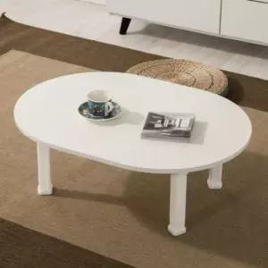 타원형 다과상 공부상 밥상 책상 테이블 접이식 좌탁