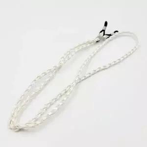 가죽 스타일 꽈배기 안경줄(화이트) G