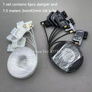 엡손호환 R330 L800 R1390 R2000 R1800 잉크 필터 댐퍼용 6색 댐퍼  튜브 호스 DX4 파이프 라인 에코 솔벤