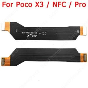 샤오미호환 Mi Poco X3 NFC Pro 커넥터 PCB 메인 보드 새 플렉스 케이블 마더 교체 예비 부품