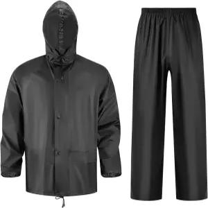 크립스 남성용 경량 방수 레인 수트 2피스 재킷 및 사이클링 하이킹 골프 기어용 바지