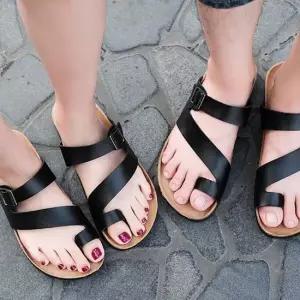 인기상품 남녀 공용 여름 여행 룩 코디 조리 스트랩 슬리퍼 [WE673C6_260311]