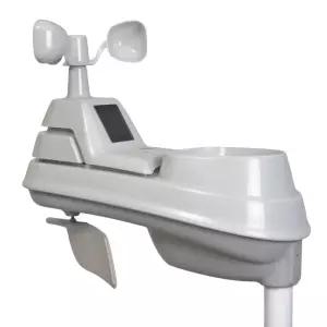 레인 게이지 풍속 풍향 온도 및 습도를 갖춘 AcuRite Iris(5-in-1) 기상 센서(06004M)