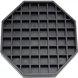 커피 조리대용 하드 블랙 플라스틱의 옥타곤 드립 트레이 음료 디스펜서용 (6인치 - 1개)