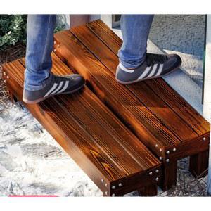 나무 현관입구 디딤판 기본형 원목 단차계단 발받침대