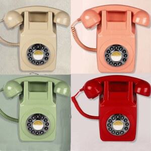 레트로 벽걸이전화기 빈티지 옛날전화기 전화 장식