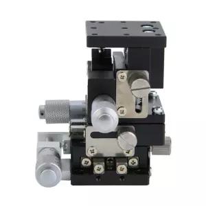 우메파 3축 선형 스테이지 40 x 40mm 롤러 베어링 검은색 알루미늄 합금 XYZ 정밀 무브먼트 마이크로미터