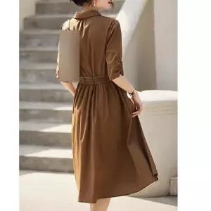 EAMT 스커트 원피스 여친 셔츠 스트링 정장 브이넥 미디엄롱 조거 EUNG1