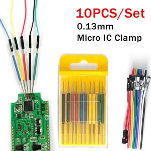 로직 분석기용 범용 칩 마이크로 IC 클램프  SOP SOIC SMD  클립  핀 소켓 어댑터 프로그래머  10X