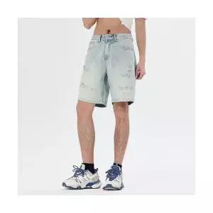 남성용 청반바지 빈티지 데님 반바지 CH1