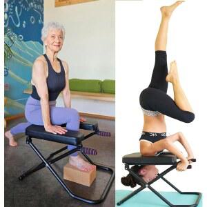 손잡이가 있는 롱+와이드+빅 시지야마 요가 헤드스탠드 벤치 의자 핸드스탠드 반전 운동 스트레칭