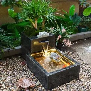 호텔로비 미니분수대 인공폭포 인테리어 호텔 야외 장식품